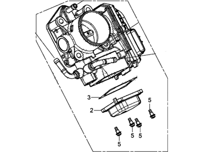 Acura 16400-RW0-A01 Electronic Control Throttle Body (Gme7A)