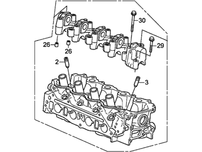 2013 Acura ILX Hybrid Cylinder Head - 12100-RBJ-J00