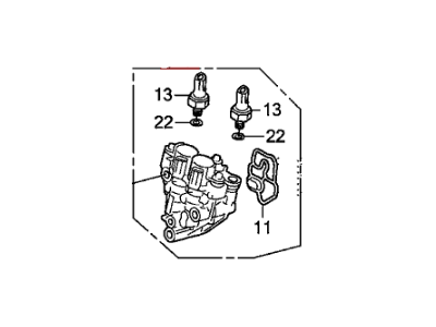 2013 Acura ILX Hybrid Spool Valve - 15810-RBJ-005