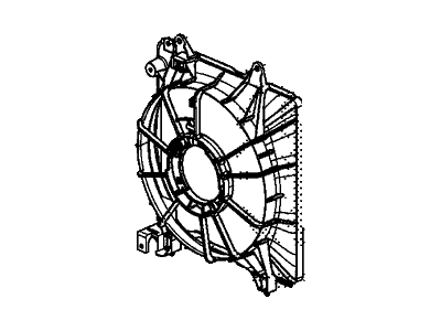 2014 Acura ILX Hybrid Fan Shroud - 19015-R1A-A01