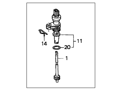 Auto Car Speed Sensor Automatic Transmission 78410-s04-952 Speed