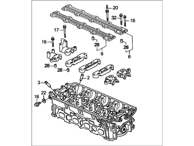 Acura 12100-P30-020 Cylinder Head Assembly