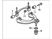 Acura Integra Control Arm - 51460-SR3-023 Left Front Arm Assembly (Upper)