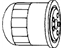 Acura 8-97140-666-0 Element Oil Filter