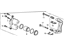 Acura 45018-T2F-A00 Right Front Caliper Sub-Assembly