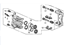 Acura 45018-SHJ-A01 Passenger Side Caliper Sub-Assembly