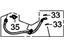 Acura 01468-TR3-A52 Hose Set, Left Rear Brake (Disk)