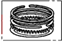 Acura 13011-RW0-004 Ring Set, Piston (STD) (Riken)