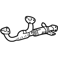 Acura 18210-S0K-L02 Pipe A, Ex.
