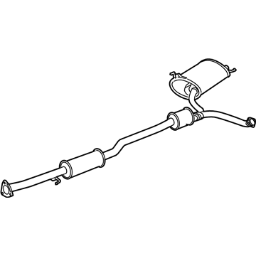 Acura 18307-TP1-A02 Muffler, Passenger Side Exhaust