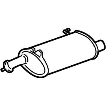 Acura 18305-TP1-A02 Muffler, Driver Side Exhaust
