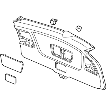 Acura 84431-TX4-A02ZB Lining Assembly, (Premium Black)