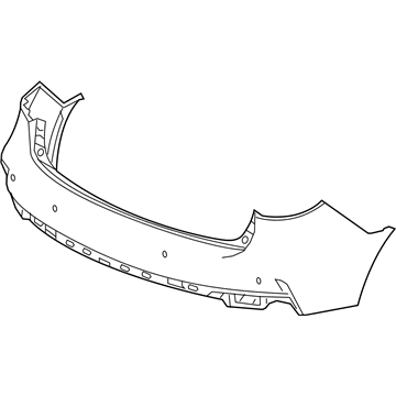 Acura 04715-TYS-A00ZZ Rear Bumper Face