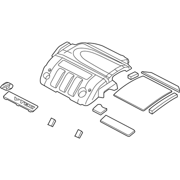 Acura 17121-RJA-A01 Engine Cover Assembly