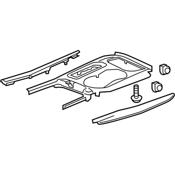 Acura 77281-TYR-A22ZA Console Panel Assembly (Sable Olive Ash) (Olive Ash) (Wood)