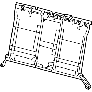 Acura 82126-TR2-D61 Frame, Rear Seat-Back