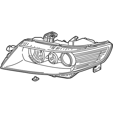 Acura 33101-SEC-A62 Passenger Side Headlight Assembly Composite