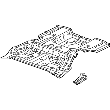 2001 Acura CL Floor Pan - 04655-S3M-305ZZ