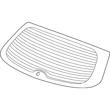 Acura 73211-TL7-A01 Glass Set, Rear Windshield (Green) (Agc)