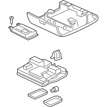 Acura 83250-S3V-A41ZB Console Assembly, Roof (Light Saddle)