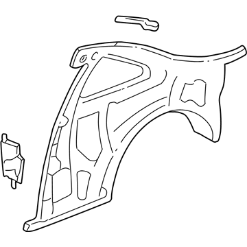 Acura 64700-ST7-R01ZZ Panel, Left Rear Inside