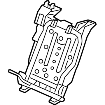 Acura 82126-SZN-A01 Frame Complete Right, Rear Back