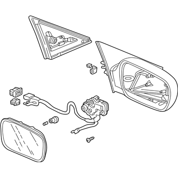 2001 Acura CL Mirror - 76200-S3M-A11ZK