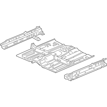 Acura 65100-TX6-A00ZZ Floor, Front