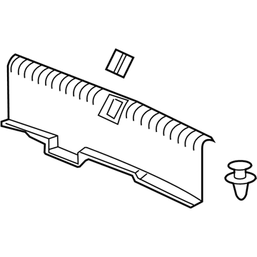 Acura 84640-TX6-A01ZA Rear Panel Lining Assembly (Premium Black)