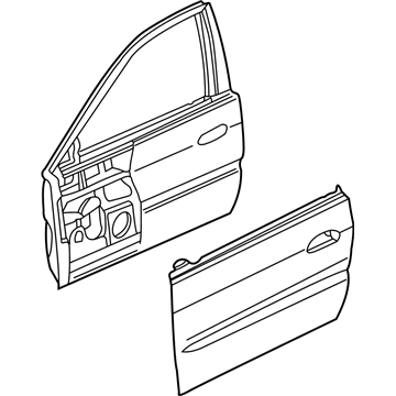 2002 Acura TL Door Panel - 67010-S0K-A91ZZ