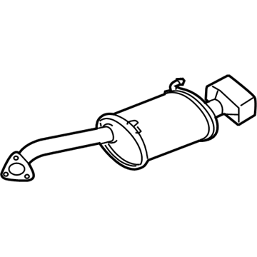 Acura 18305-TK5-305 Muffler, Driver Side Exhaust