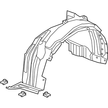 Acura 74100-TJB-A01 Fender, Right Front (Inner)