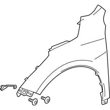 Acura 60210-TJB-A90ZZ Fender, Right Front (Dot)