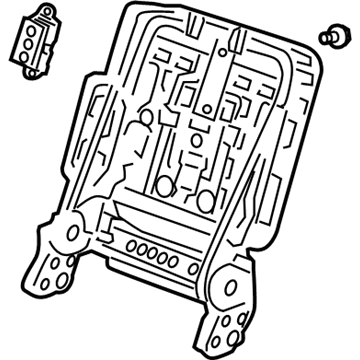 Acura 81326-STX-A01 Frame, Passenger Side Middle Seat-Back