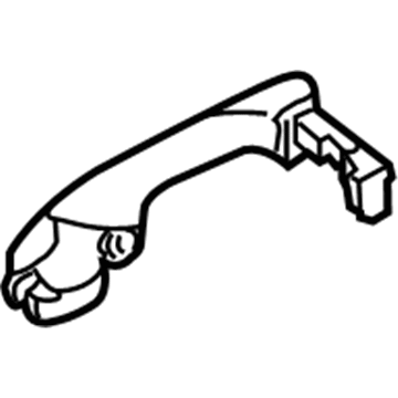 Acura 72641-SJA-A01ZA Right Rear Handle (Meteor Silver Metallic)