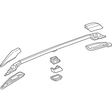 Acura 75250-TL4-G02ZC Rail (Mirror Metallic) 2