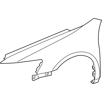 Acura 60261-SJA-A90ZZ Left Front Fender Panel (Dot)