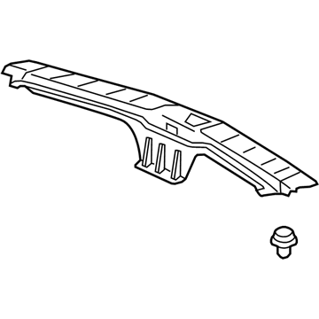 Acura 84675-TZ5-A11ZC Base Assembly, Rear Panel Lining (Brushed Aluminium)