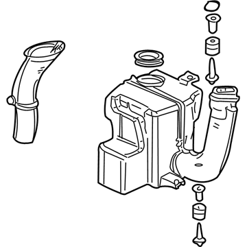 Acura 17250-P73-000 Tube Assembly, Air In.