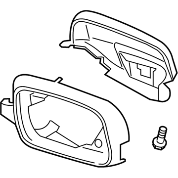 Acura 76201-TK4-A02ZE Passenger Side Housing Set (Grigio Metallic)