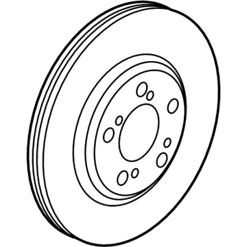 Acura 45251-TY2-A01 Front Brake Disc Rotor (17")