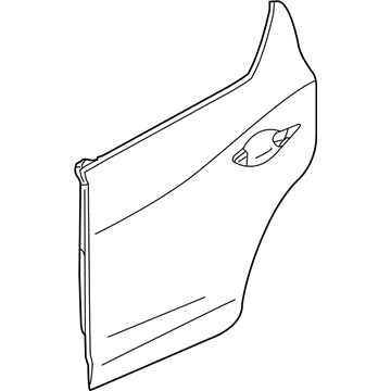 Acura 67611-T3R-A00ZZ Skin, Rear Right Door