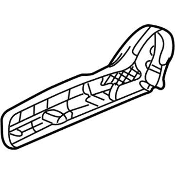 Acura 81238-S7A-J02ZB Passenger Side Reclining Cover (Graphite Black)