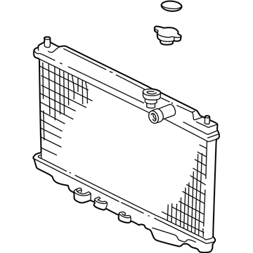 1995 Acura Integra Radiator - 19010-P72-003