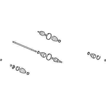 Acura 44306-STX-A02 Front Left Driver Axle Driveshaft