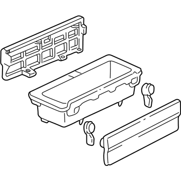 Acura 83401-SL0-A00ZA Console, Rear (Real Black)