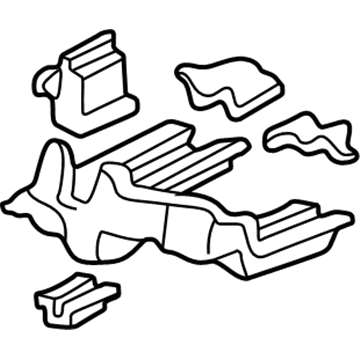 04652-SZ5-A00ZZ Acura Wheelhouse Set, Left Front Illustration 1 of 1