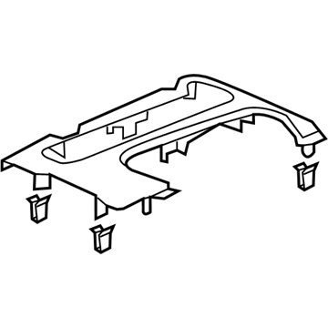 Acura 77291-TZ3-A02ZC Console Pan (Dark Burl Wood)