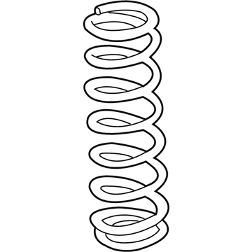 Acura 52441-S0K-A51 Rear Suspension Coil Spring (Showa)