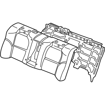 Acura 82122-SEP-A00 Pad & Frame, Rear Seat-Back